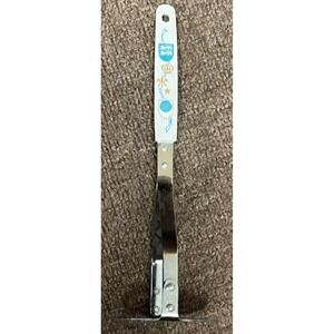 Vintage Retro 9" Stainless Potato Masher  - White Handle - Made in Japan